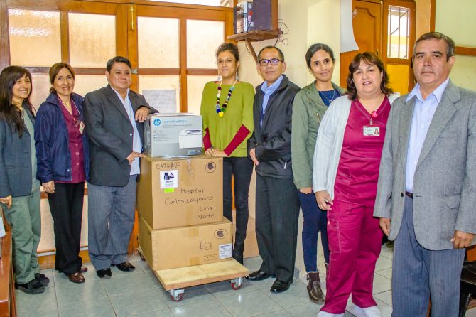 HOSPITAL CARLOS LANFRANCO LA HOZ RECIBE DONACION DE EQUIPO GENE XPERT IV