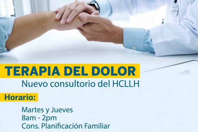 TERAPIA DEL DOLOR Hospital Carlos Lanfranco La Hoz cuenta con Nuevo Consultorio Especializado
