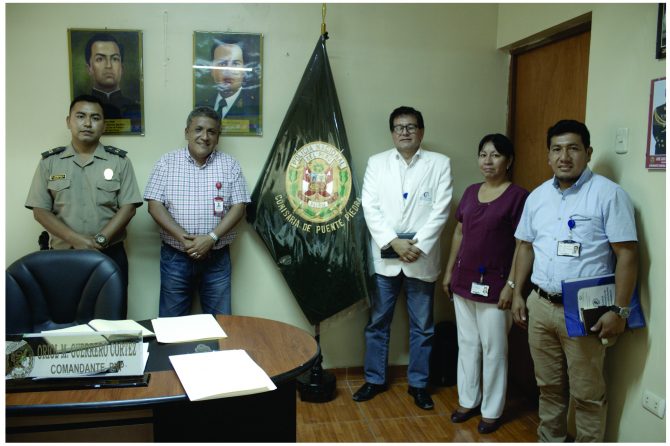 REUNIÓN TÉCNICA ENTRE HOSPITAL CARLOS LANFRANCO LA HOZ, COMISARIA PUENTE PIEDRA Y GERENCIA DE SEGURIDAD VIAL