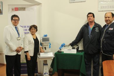 CEREMONIA DE ENTREGA DE EQUIPOS MEDICOS PARA EL SERVICIO DE OTORRINO Y OFTALMOLOGIA LANFRANQUINO