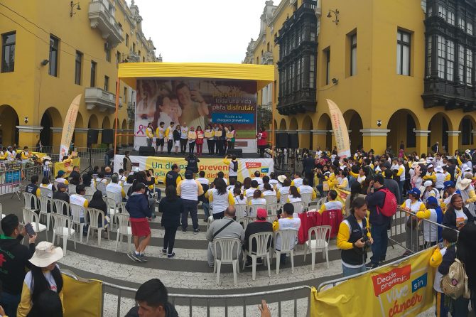 LANZAMIENTO DE LA SEMANA PERU CONTRA EL CANCER