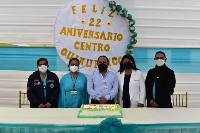 CEREMONIA PROTOCOLAR POR EL 22° ANIVERSARIO DEL SERVICIO DE CENTRO QUIRÚRGICO DEL HCLLH