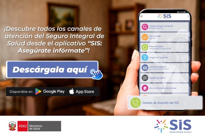 #AseguradoSIS | 📢 Descubre todos los canales de atención que el SIS pone a tu alcance desde la 𝘼𝙋𝙋 SIS: Asegúrate e Infórmate 📲
